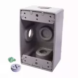 Caja Aluminio 5800 - Rectangular 3 Salidas de 3/4 Pulg X 20 Unds