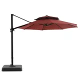 Paraguas Sunbrella Para Jardin Color Rojo