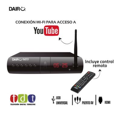 Decodificador Tdt Con Wifi+ Antena +control + Cables