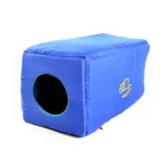 INTERPET - Cubo Térmico de Tela Para Gatos 25x25x50 cm Interpet Azul