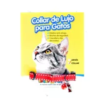 Collar Para Gato + Cascabel Interpet Rojo