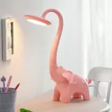 Lámpara de Escritorio Led Elefante Rosa