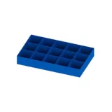 Bandeja Plástica de 15 Compartimentos Azul