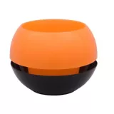 Matera con Reservorio en Plástico 23 cm Naranja - Negro
