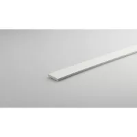 Platina PVC Blanco Satín 20x3mm 1m