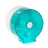 Dispensador De Papel Higiénico Plástico Azul/Blanco Diametro De 17 Cm