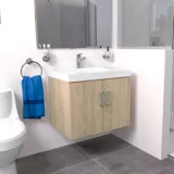 Mueble de baño 63x48 cm con lavamanos Siena Blanco