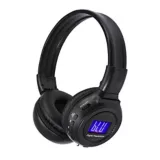 Audífonos Inalámbricos Bluetooth SD Radio FM Negro