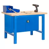 Banco de Trabajo + Almacenamiento Bt6 Plywood Locker 1800 Azul/Madera Carga Máx. 800 Kgs