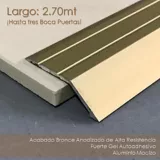 Rampa Autoadhesiva en Aluminio - Bronce 2.70 Mt
