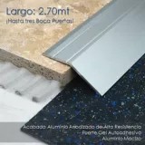 Rampa Autoadhesiva en Aluminio - Plata 2.70 Mt