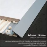 Rampa en Aluminio P/Embutir C/Cerámica 12mm 2.50 Mt