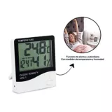Reloj Despertador Digital Medidor Temperatura Y Humedad