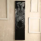 Cuadro Vidrio Zebra 28x110 cm