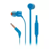 Audífonos JBL T110 Corder-In-Ear Azul