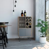 Mueble para Bar Vassel 109x60x40cm Miel/Plomo