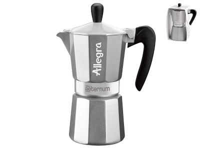 Cafetera 9 Tazas 45cc Moka Espress Negra Pedrini PEDRINI