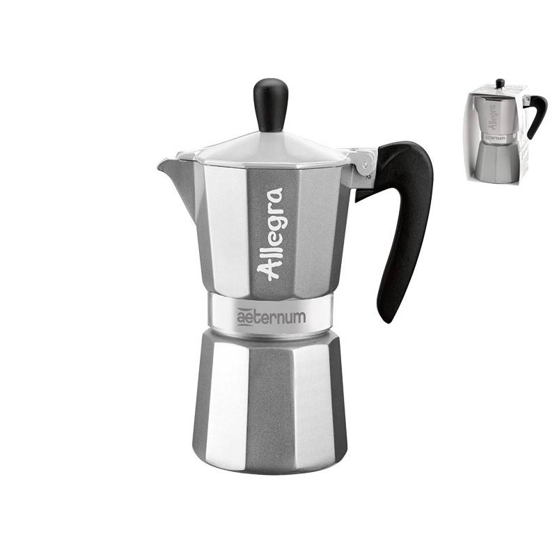 Cafetera 9 Tazas 45cc Moka Espress Negra Pedrini PEDRINI