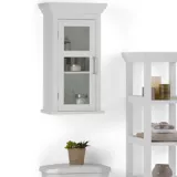 Mueble de Pared para Baño 38cm Ancho x 25.4cm Fondo x 68.3 cm Alto Blanco