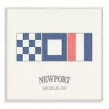 Cuadro en Lienzo Bandera Newport Rhode Island Placa 25x38