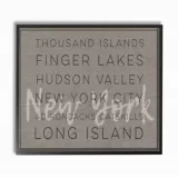 Cuadro en Lienzo Long Island Valle Hudson de NY Enmarcado 28x36