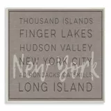 Cuadro en Lienzo Long Island Valle Hudson de NY Placa 25x38