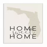 Cuadro en Lienzo Home Sweet Home Florida Placa 25x38