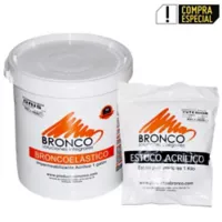 Broncoelastico Gris 4,5Kg Gratis Estuco Acrílico Interiores 1Kg