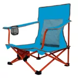 Silla Plegable Baja Para Camping/Playa Con Estuche Color Azul