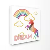 Cuadro en Lienzo Dream Rainbow Unicorn 43x43