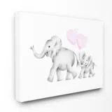Cuadro en Lienzo Mama And Baby Elephants 41x51