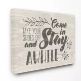 Cuadro en Lienzo Come Stay Awhile Take Your Shoes 41x51