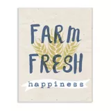 Cuadro Decorativo Farm Fresh Happiness Placa 25x38