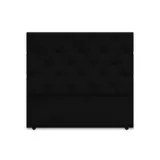 Cabecero para Cama Sencilla London de Piso 90x120cm Ecocuero Negro