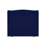 Cabecero para Cama Sencilla Luxury de Piso 100x150cm Tela Piel de Durazno Azul Rey