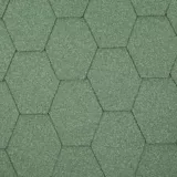 Teja Asfáltica Hexagonal Verde 2.5m2 x 25 Unidades