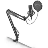 Micrófono Gxt 252 + Emita Streaming con Brazo Ajustable Negro