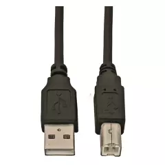 STARTEC - Cable 2.0 Impresora USB A/B 3Mts (10Ft) Bolsa Negro