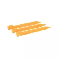 Estacas Para Carpa Plástico Naranja 22 cm x 4 Unidades