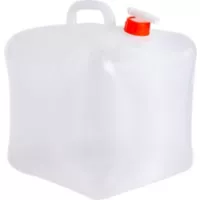Bidón Porta Agua Colapsible Plástico Blanco 20 lt