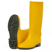 Botas de PVC Amarilla Caña Alta Pradera Talla 35