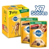 Alimento Humedo Para Perro Razas Pequeñas Sobres Pedigree Pack x7und 100g