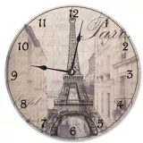 Reloj Torre Eiffel Sepia 30x30