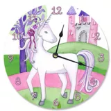 Reloj Unicornio y Castillo 30x30