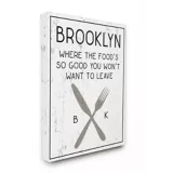 Cuadro en Lienzo Brooklyn Food You Wont Leave 61x76