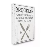 Cuadro en Lienzo Brooklyn Food You Wont Leave 76x102