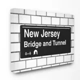 Cuadro en Lienzo New Jersey Bridge And Tunnel 61x76