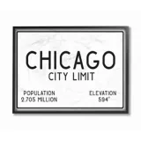 Cuadro en Lienzo Enmarcado Chicago City Limit 28x36