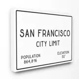 Cuadro en Lienzo San Francisco City Limit 61x76