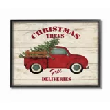 Cuadro Decorativo Enmarcado Merry Christmas Vintage Truck 28x36